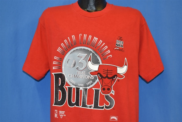 90s Chicago Bulls 3 Time Champ 1993 NBA Finals t-shirt Large