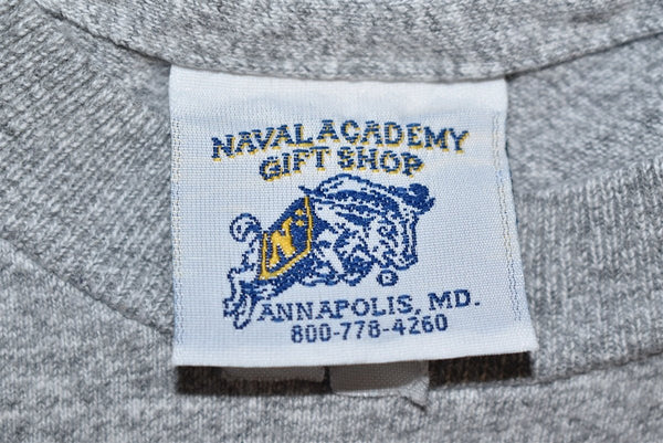 Vintage Naval Academy Gift Shop Navy Baseball Single Stitch T Shirt 90s  Small