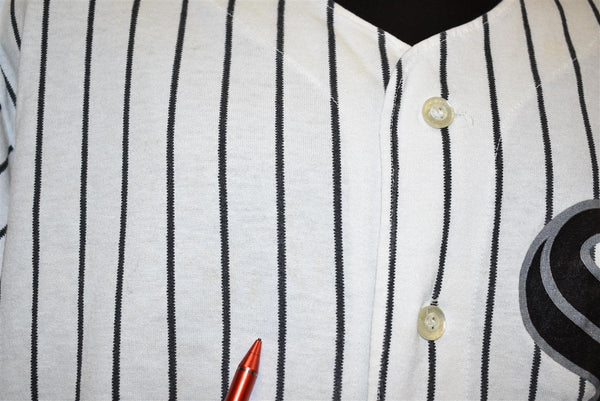 Chicago White Sox Pin Stripe Vintage Baseball Jersey | Large #35 | Licenced