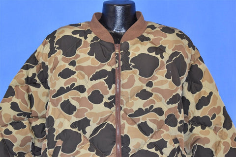 90s Gander Mountain Frog Camo Bomber Jacket Large - The Captains