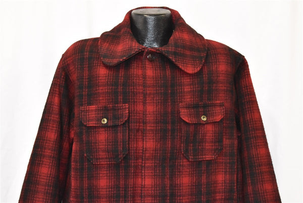 60s Woolrich 503 Wool Plaid Hunting Jacket Extra Large - The