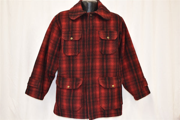 50s Woolrich 503 Mackinaw Plaid Hunting Jacket Large - The