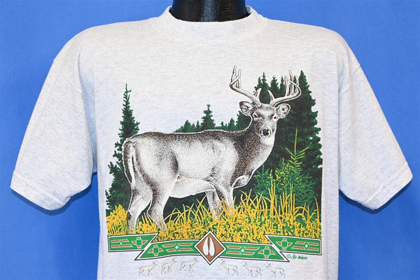 90s Whitetail Deer Buck Wildlife Animal Nature t-shirt Large - The