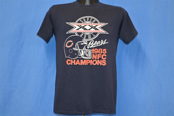 Rare Vintage LOGO 7 Chicago Bears Super Bowl XX 1985 V-Neck Jersey T Shirt  80s M