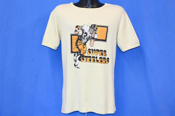 Flying Apple Vintage 70s Pittsburgh Steelers Super Bowl IX Champions T Shirt - Men's Small, Women's Medium