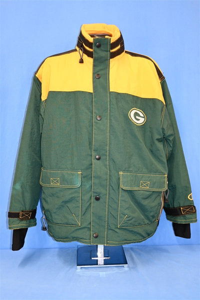 Vintage green bay packers Adidas jacket with hood champion zip up coat  retro packer Wisconsin footbball nfl wi