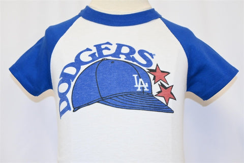 80s Los Angeles Dodgers Raglan Baseball t-shirt Toddler 4T