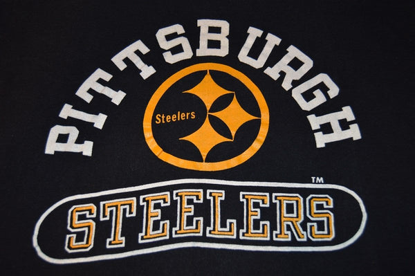 90s Steelers NFL Steelmark Logo Football t-shirt Medium - The Captains  Vintage