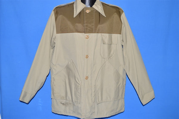 vintage 80s SAF-T-BAK KHAKI WATER REPELLENT SHOTGUN HUNTING JACKET