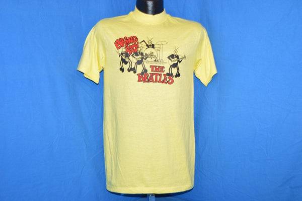 70s Bring Back the Beatles David Peel 1976 Yellow t-shirt Medium