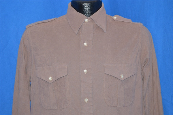 70s Sears Fieldmaster Tan Hunting Shirt Medium