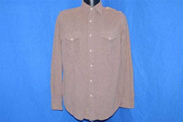 70s Sears Fieldmaster Tan Hunting Shirt Medium