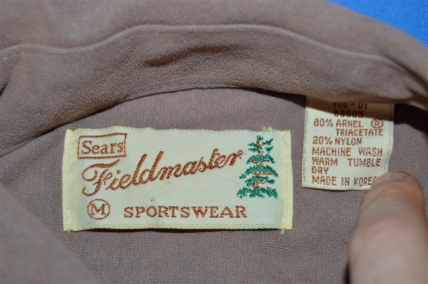 70s Sears Fieldmaster Tan Hunting Shirt Medium - The Captains