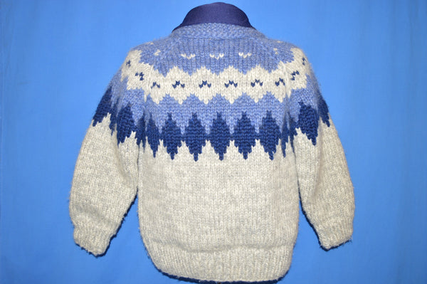 80s Tuak Cowichan Hand Knit Wool Sweater Small - The Captains