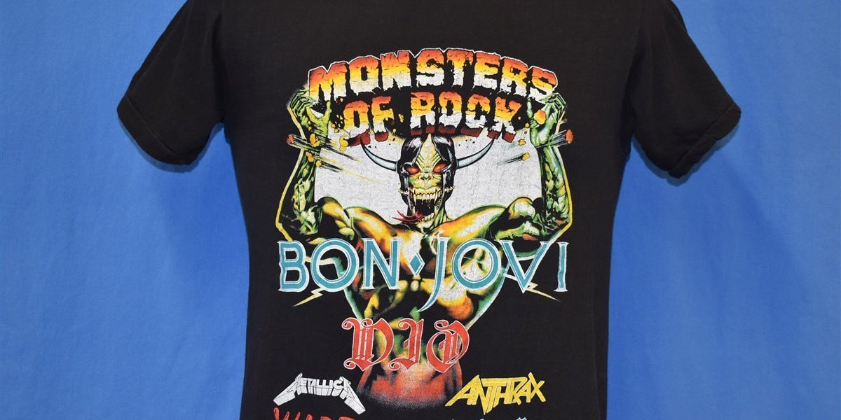 80s Monsters of Rock Donington Concert t-shirt Small – The