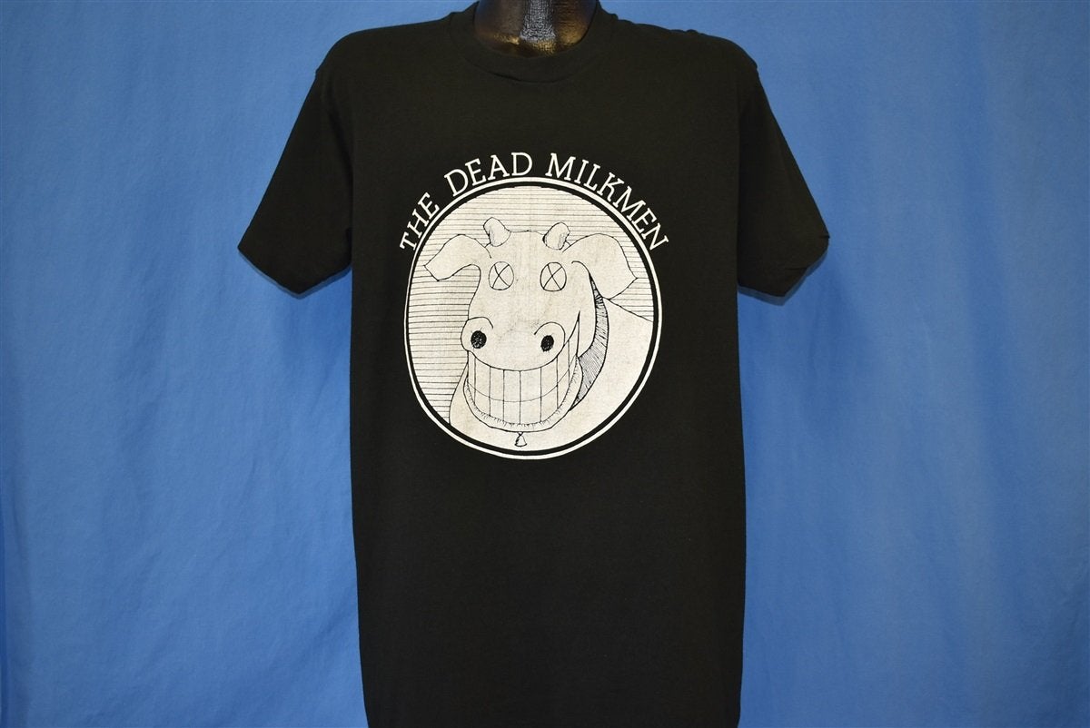 The Dead Milkmen ヴィンテージ バンドＴ 80s Dead Milkmen Cow Logo Punk Band t-shirt Large – The