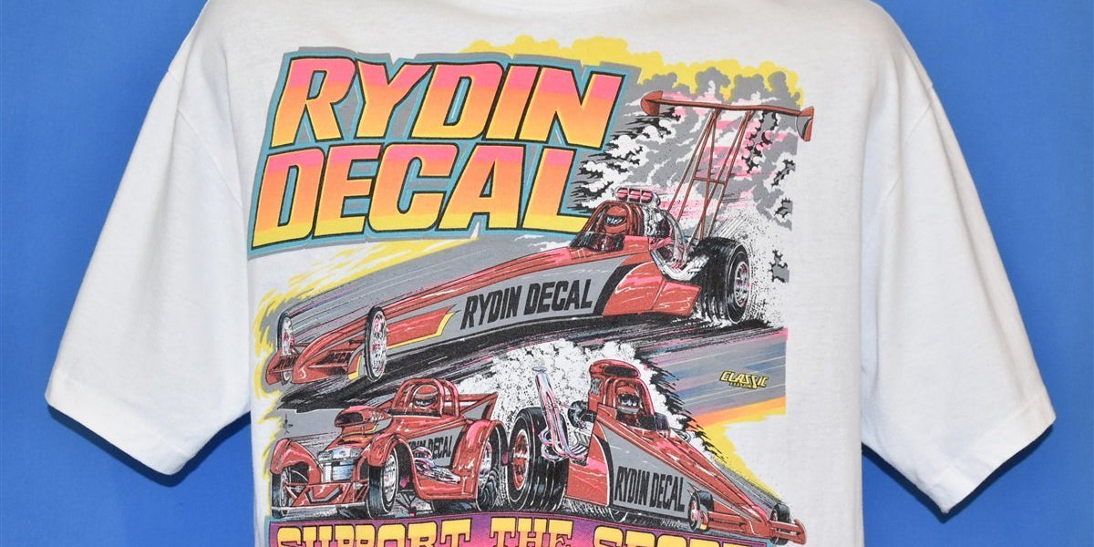 90s Rydin Decal Drag Racing Car Promo t-shirt Large – The Captains 