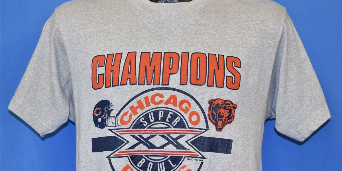 80s Chicago Bears Super Bowl XX Champs NFL t-shirt Medium – The