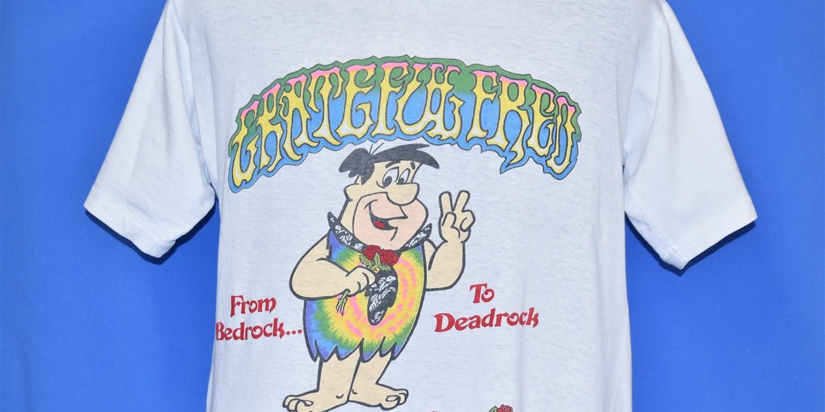 90s Grateful Dead Fred Flintstone Spoof Rock t-shirt Large – The 