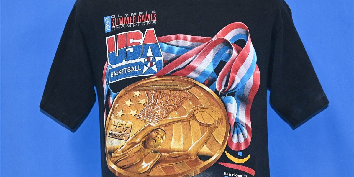 Vintage 1992 Dream Team USA purchases Basketball Olympic Champs Tee