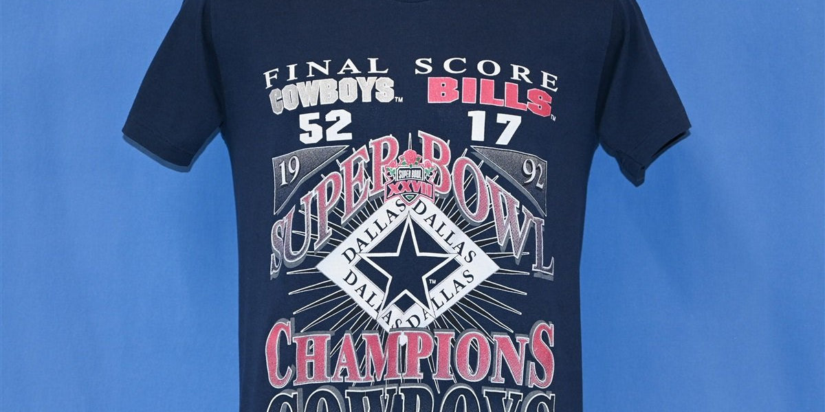 90s Super Bowl XXVII Dallas Cowboys Bills t-shirt Medium – The