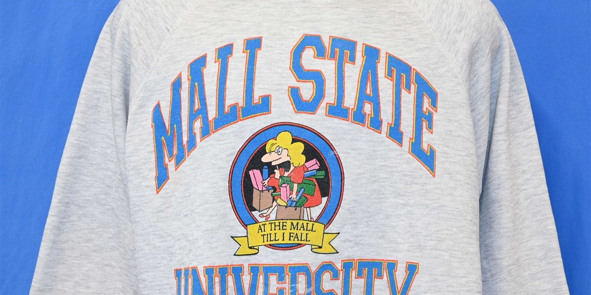 90s Mall State University Funny College Sweatshirt Medium – The Captains  Vintage