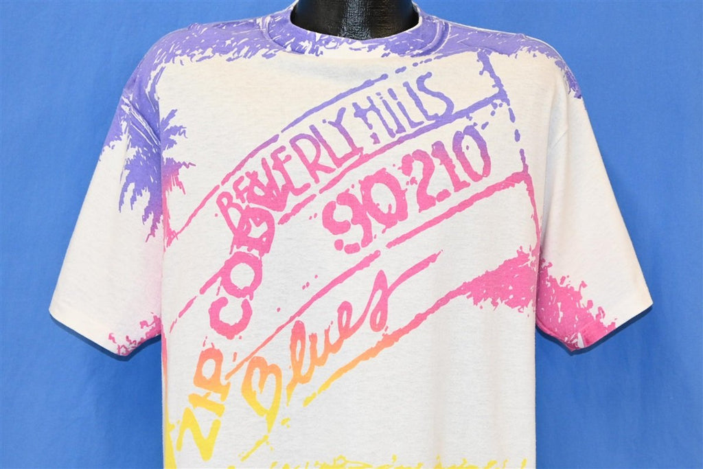 90s Beverly Hills 90210 Blues TV Show Neon t-shirt Extra Large