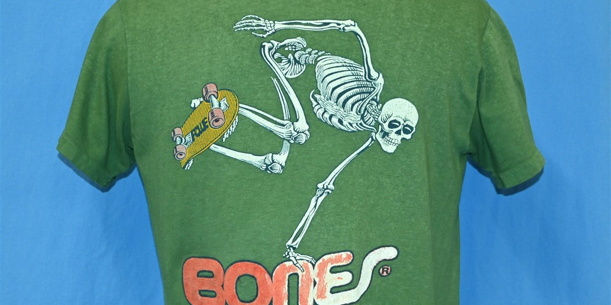 80s Bones Brigade Powell Peralta Skate Skeleton t-shirt Medium