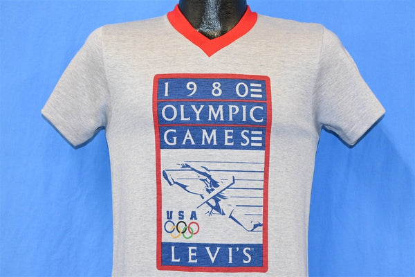 80s 1980 Summer Olympics USA Levi's Tab Tag NWT t-shirt Small