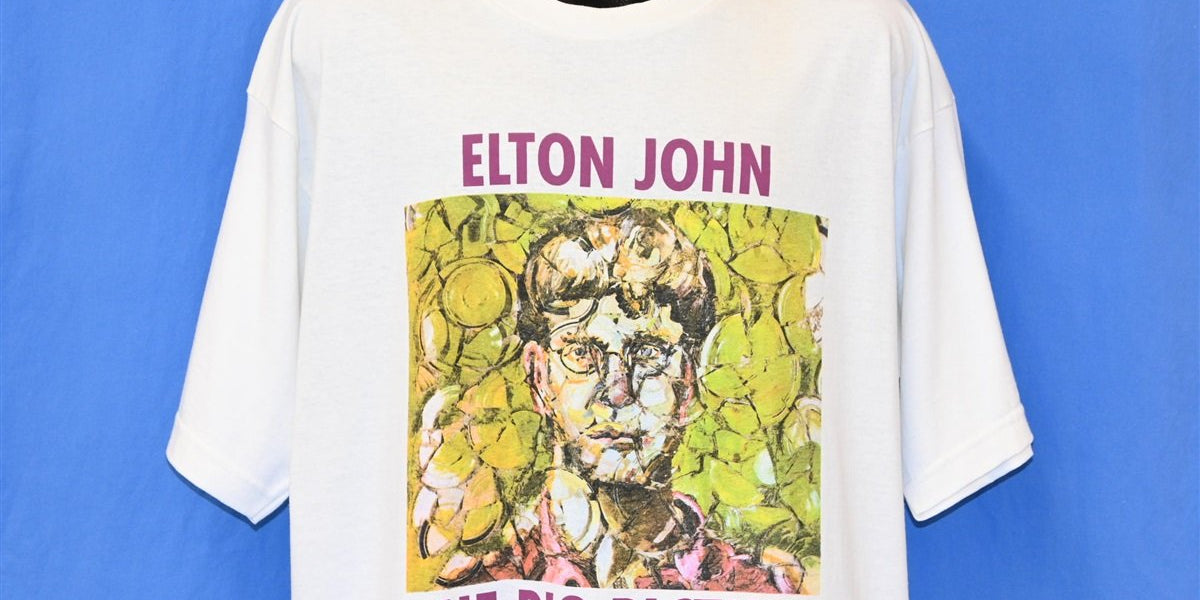 バンドT シャツエルトンジョン1997年ライブツアー　サイズM PolyGram 90s Elton John The Big Picture Album Tour t-shirt Extra Large