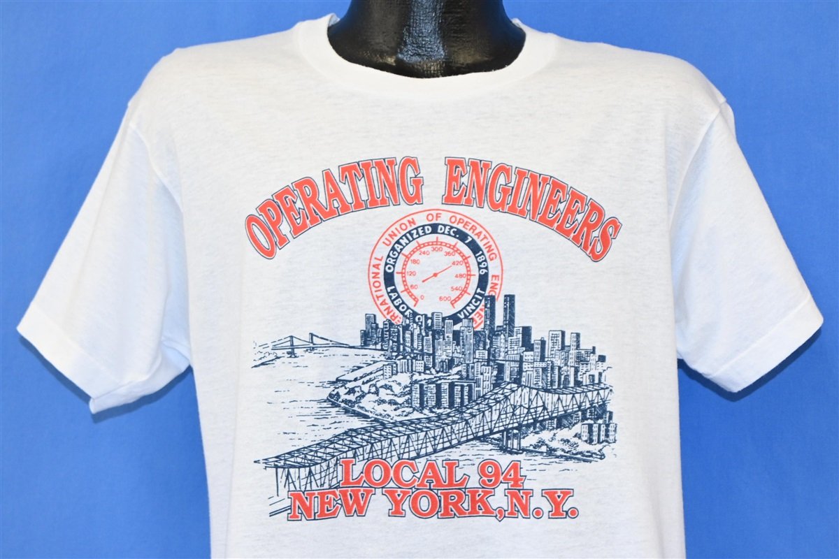80s Operating Engineers Union Local 94 New York t-shirt Large – The ...