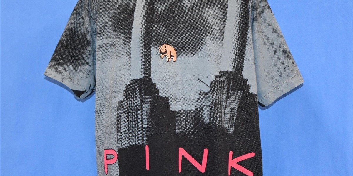 90s Pink Floyd Animals Flying Pig Battersea t-shirt Extra Large 
