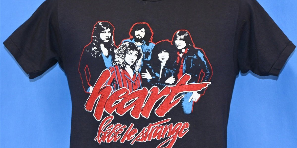 80s Heart Bebe Le Strange Tour 1980 Heavy Rock t-shirt Small – The 