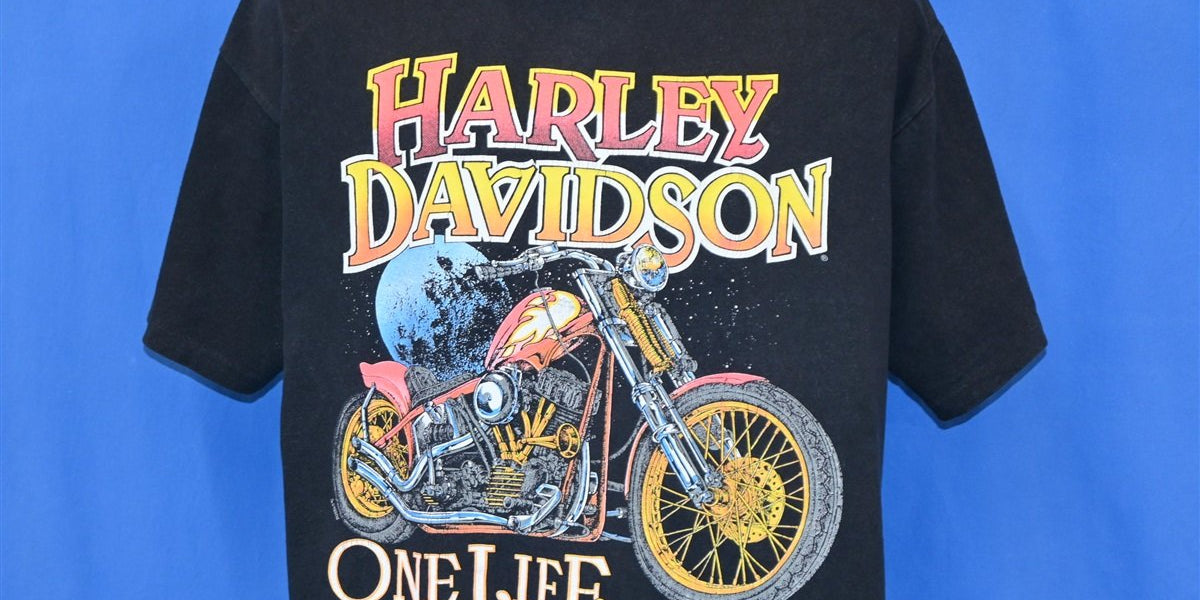 90s Harley Davidson Motorcycles One Life t-shirt Extra Large – The