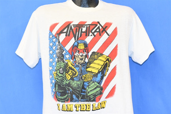 80s Anthrax I Am the Law Judge Dredd Metal t-shirt Large – The