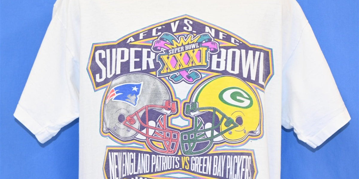 90s Packers vs Patriots Super Bowl XXXI t-shirt Extra Large – The