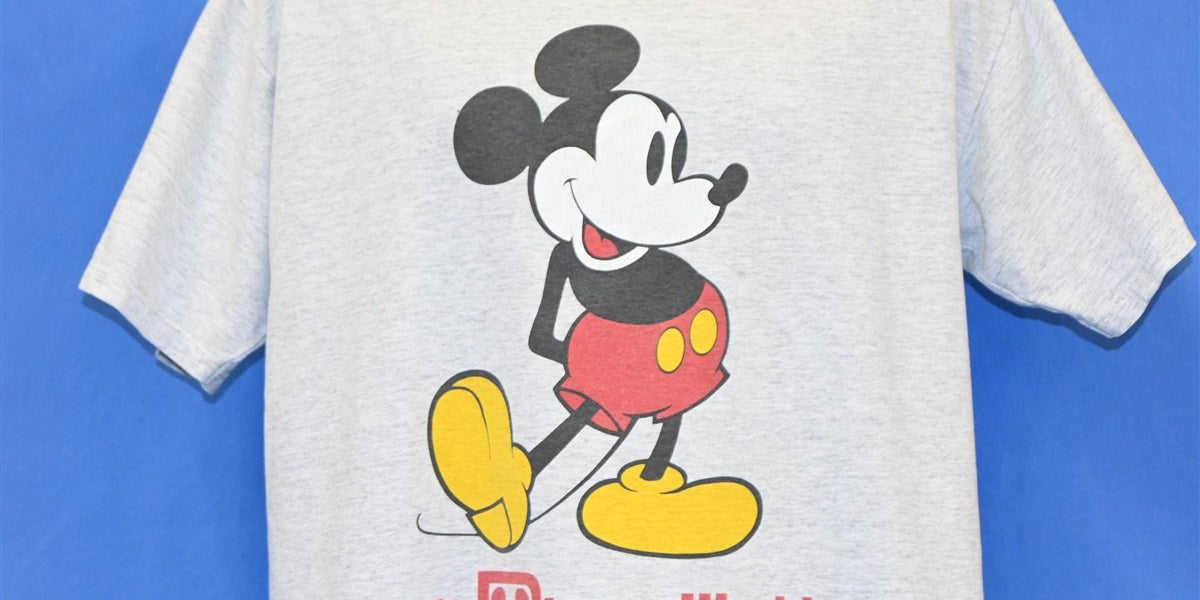 90s Disney World Theme Park Mickey Mouse Cartoon t-shirt Large