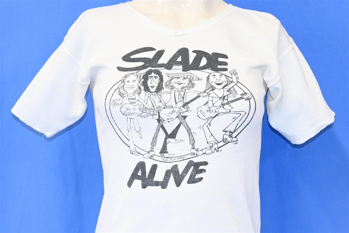 70s Slade Alive Caricature Rib Knit t-shirt Women's Extra Small – The ...