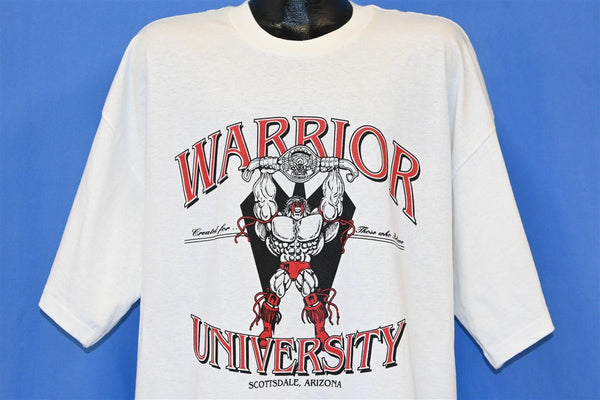 90s The Ultimate Warrior University Wrestling School t-shirt XXL