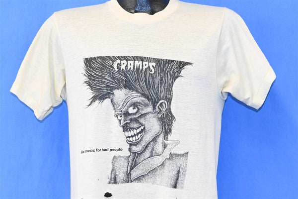 80s The Cramps Bad Music Bad People Distressed t-shirt Medium