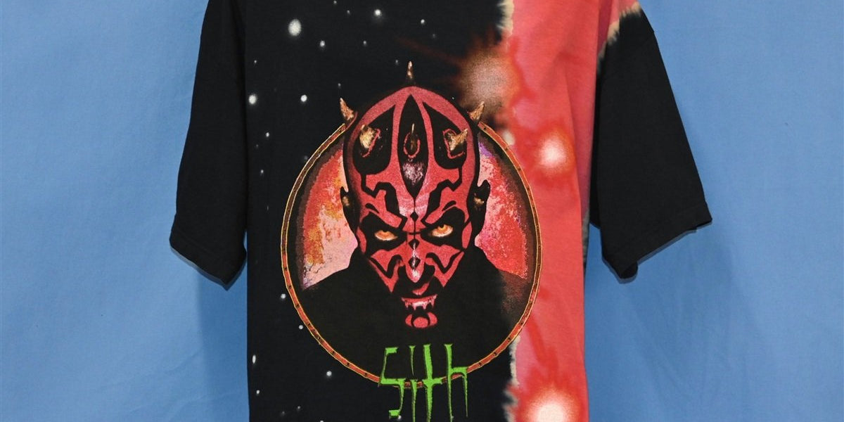 90s Star Wars Darth Maul Tie Dye Deadstock t-shirt Extra Large 