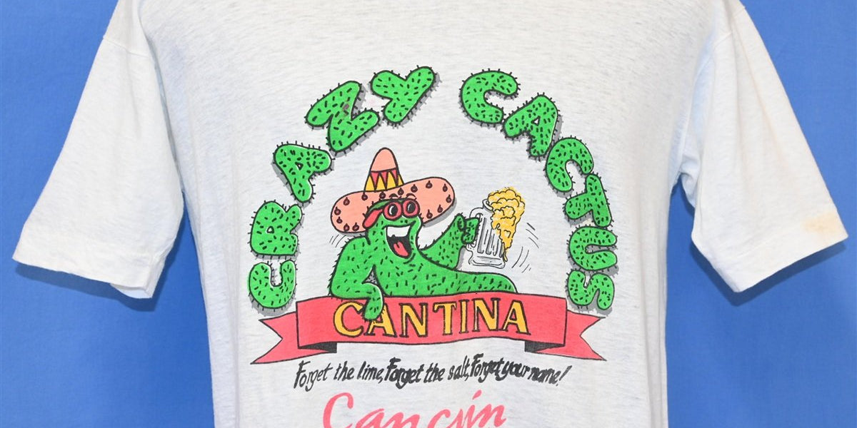 90s Crazy Cactus Cantina Cancun Forget the Lime t-shirt Medium – The  Captains Vintage