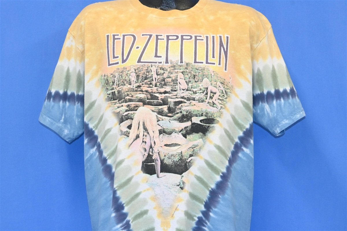 Y2K Led Zeppelin Houses of the Holy Tie Dye Rock t-shirt Large