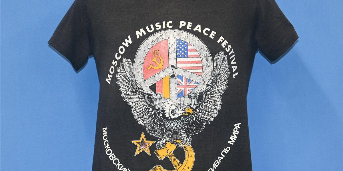 80s Moscow Music Peace Festival Bon Jovi Scorpions t-shirt Small