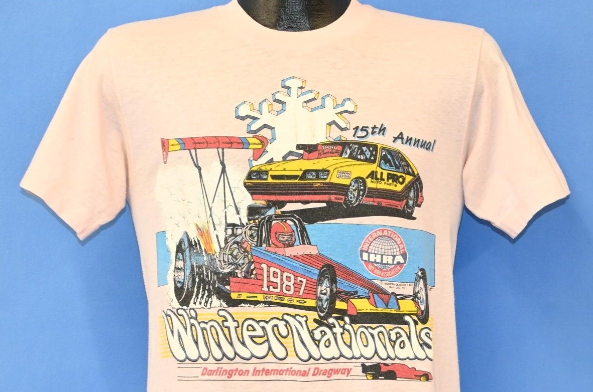 80s Winternationals 1987 Darlington IHRA Racing t-shirt Small – The ...