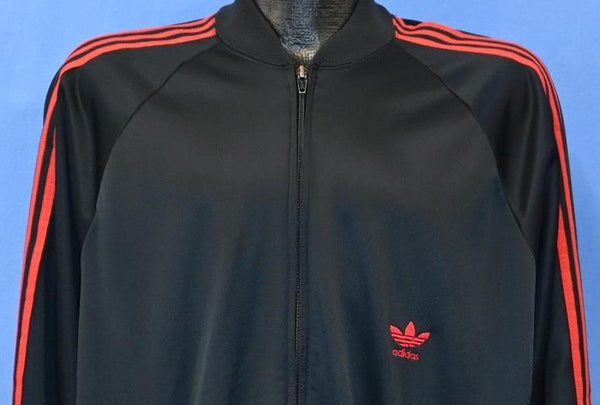 80s Adidas ATP Keyrolan Black Red Track Jacket Extra Large – The
