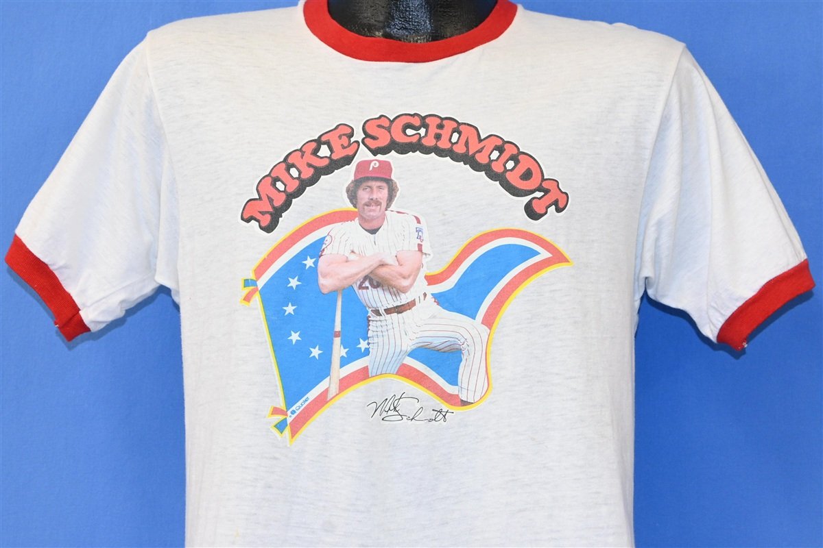 70s Mike Schmidt Philadelphia Phillies Ringer t-shirt Medium – The ...
