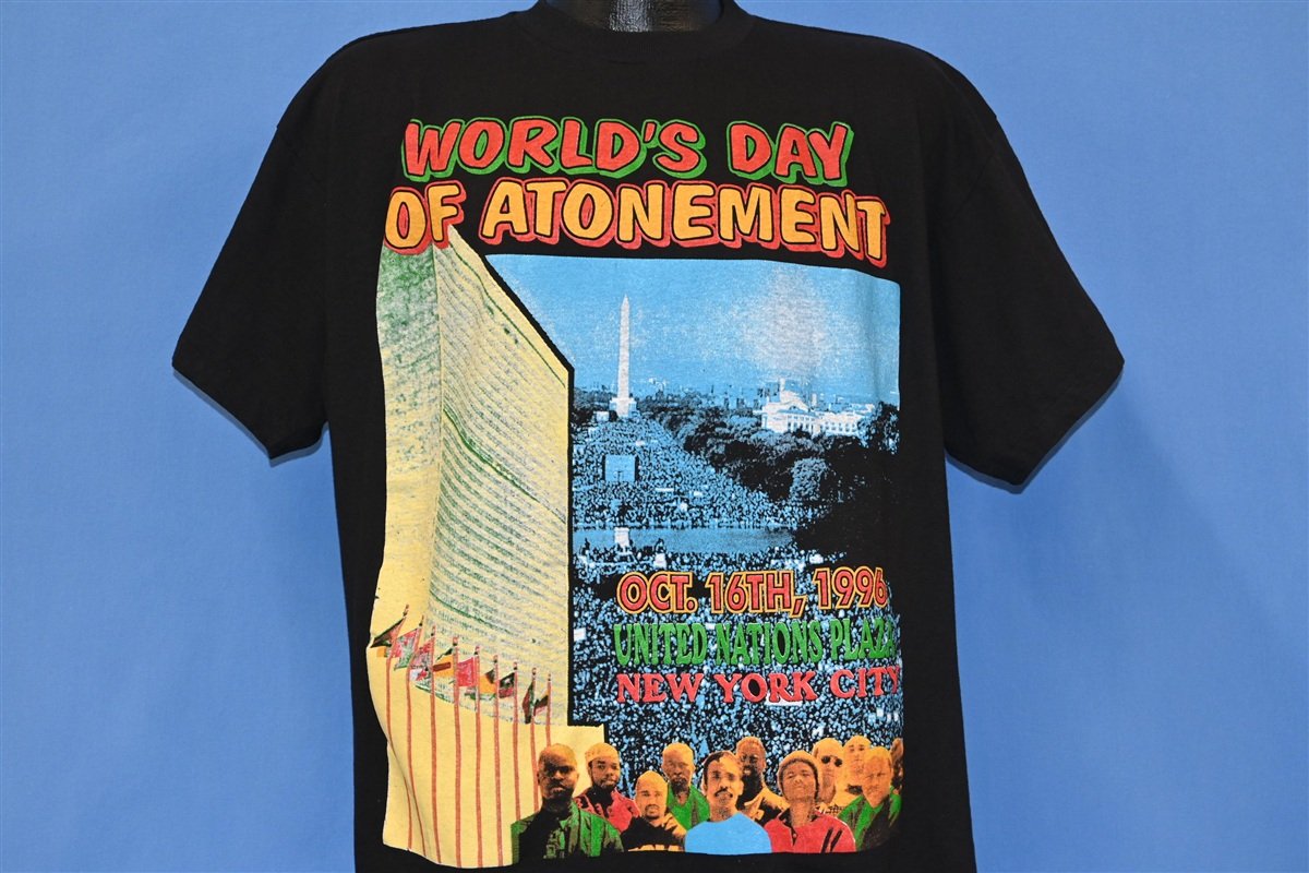 90s World's Day of Atonement NYC Oct 1996 t-shirt Extra Large – The ...