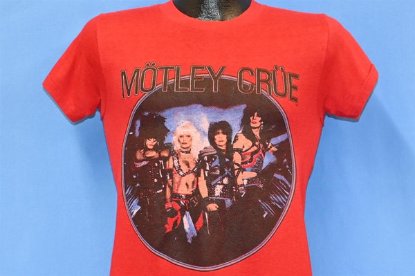80s Motley Crue Shout at the Devil Tour Red Band t-shirt Small