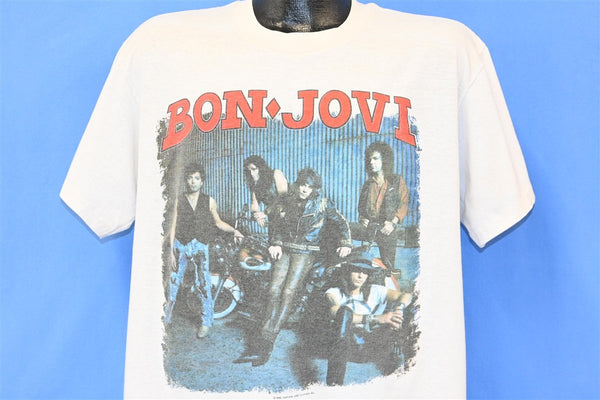 80s Bon Jovi Kiss 'Em Where It Stinks Rock t-shirt Extra Large